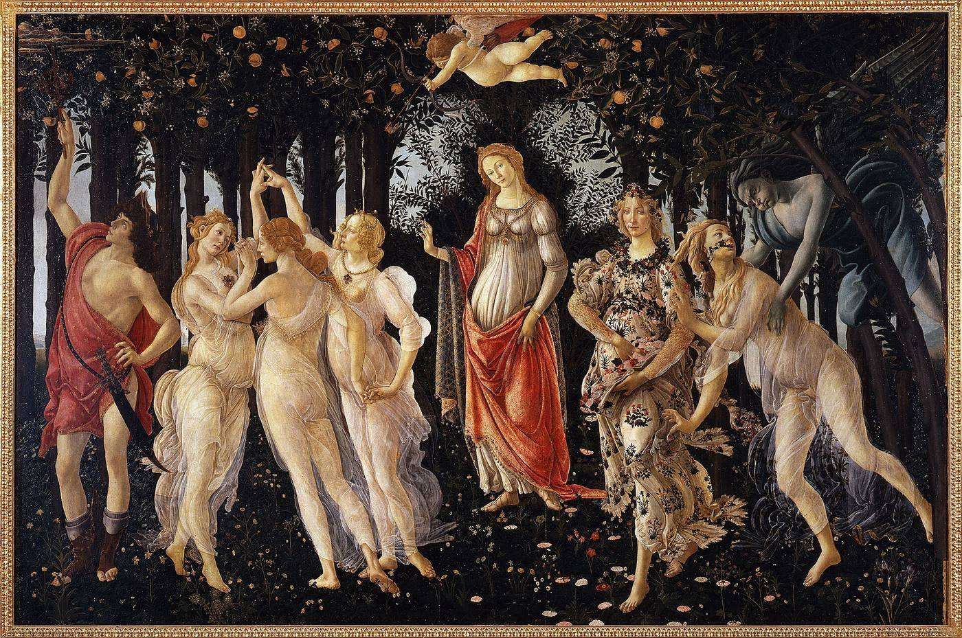 Classical oil painting, Primavera