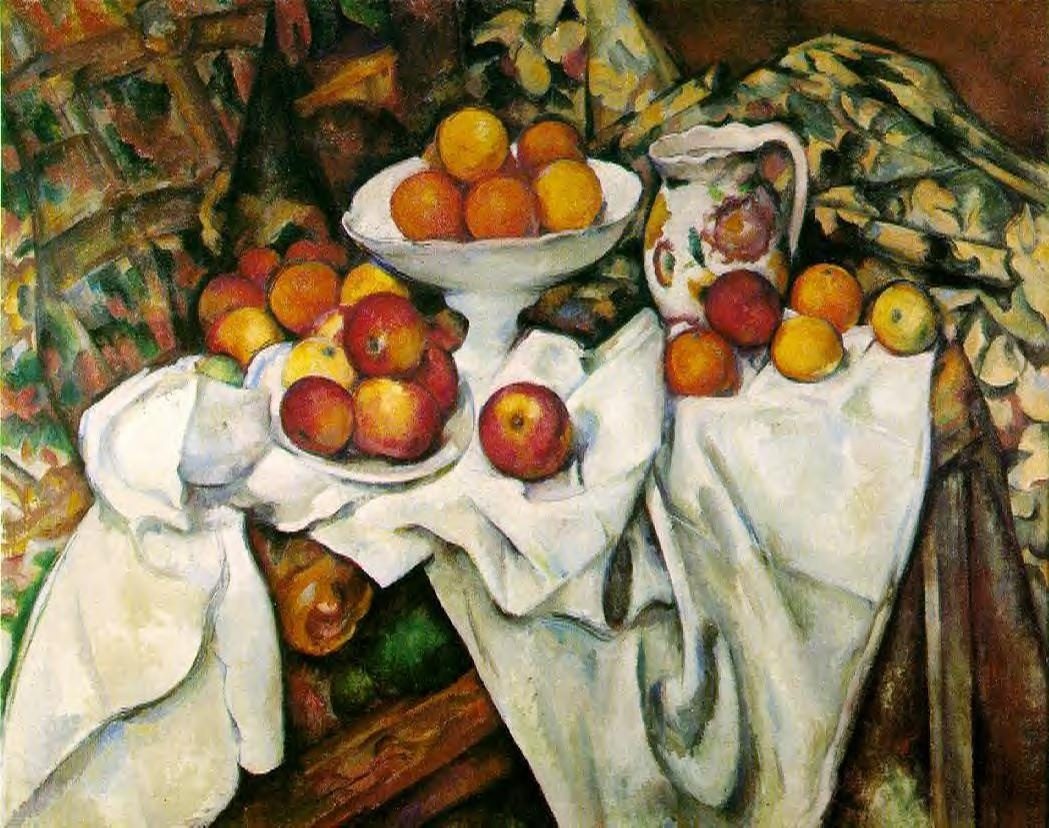 Cézanne's Apples and Oranges hand-painted oil reproduction