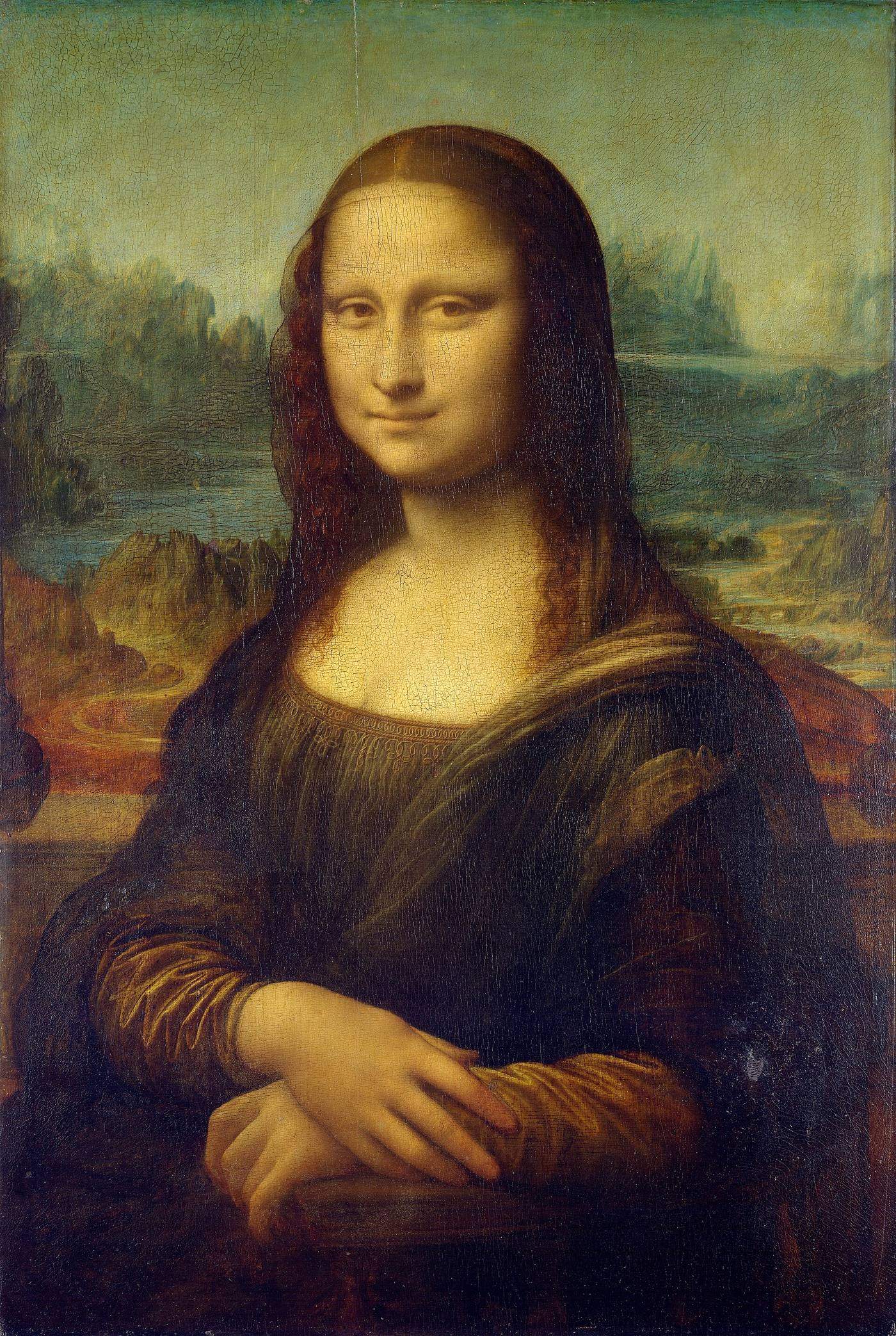 Hand-painted oil reproduction of Leonardo da Vinci's Mona Lisa