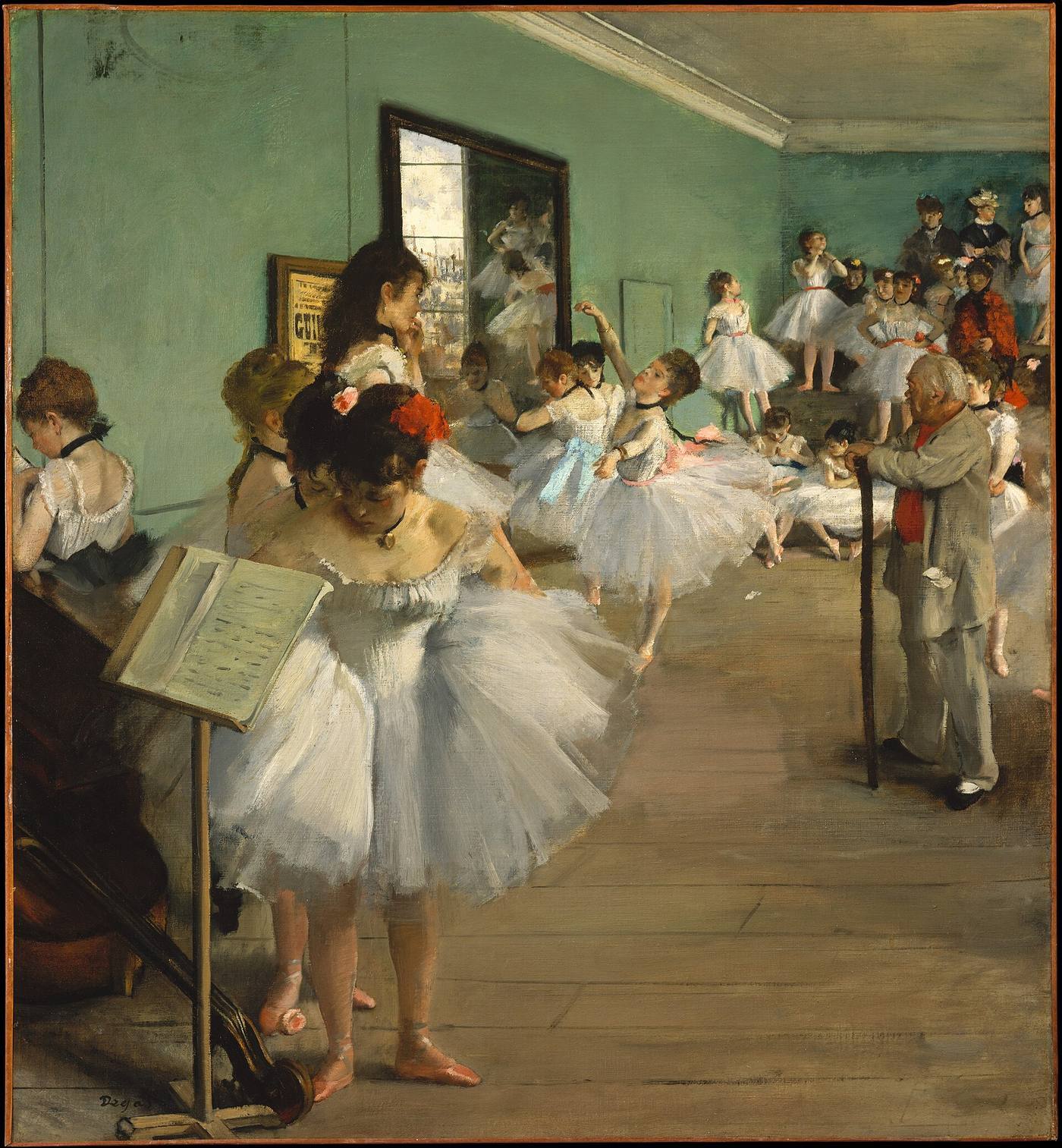 Hand-painted Degas The Dance Class oil reproduction