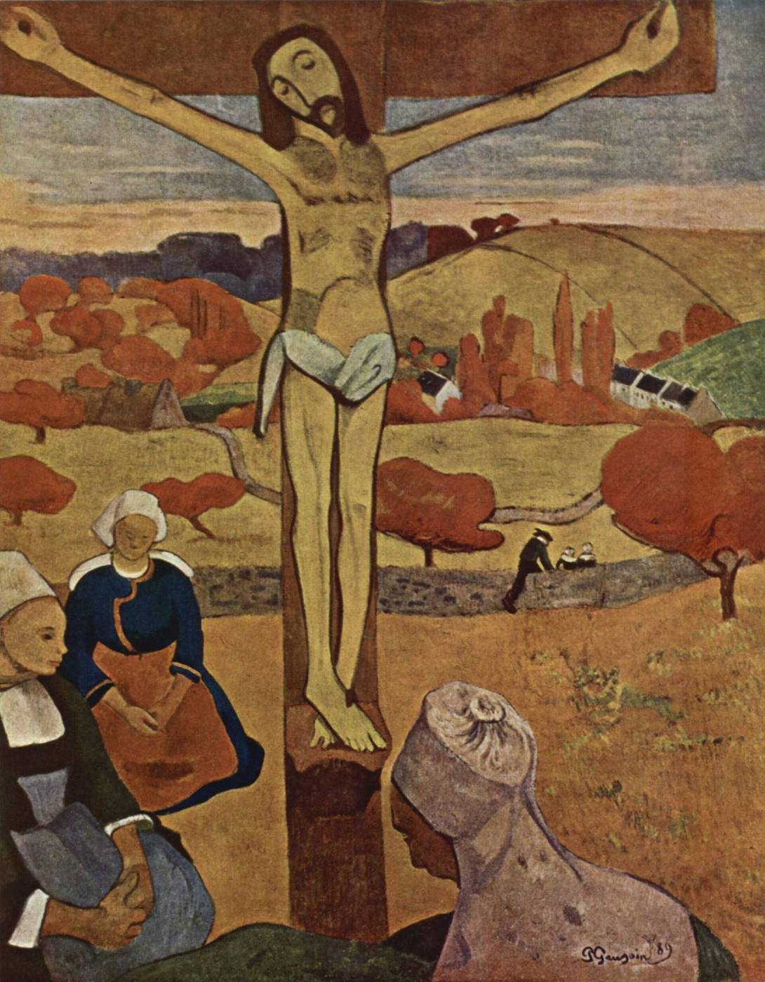 The Yellow Christ hand-painted oil reproduction
