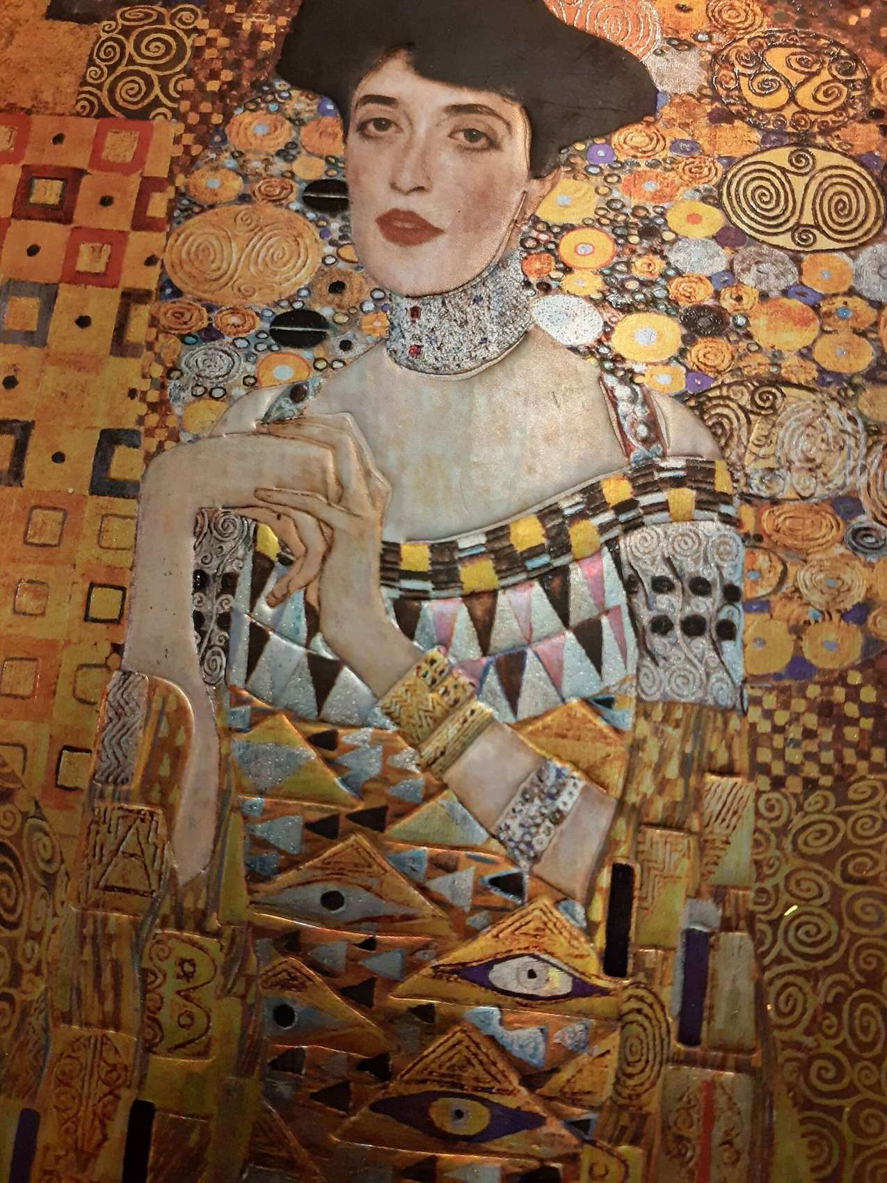 Hand-painted Klimt Adele Bloch-Bauer oil reproduction