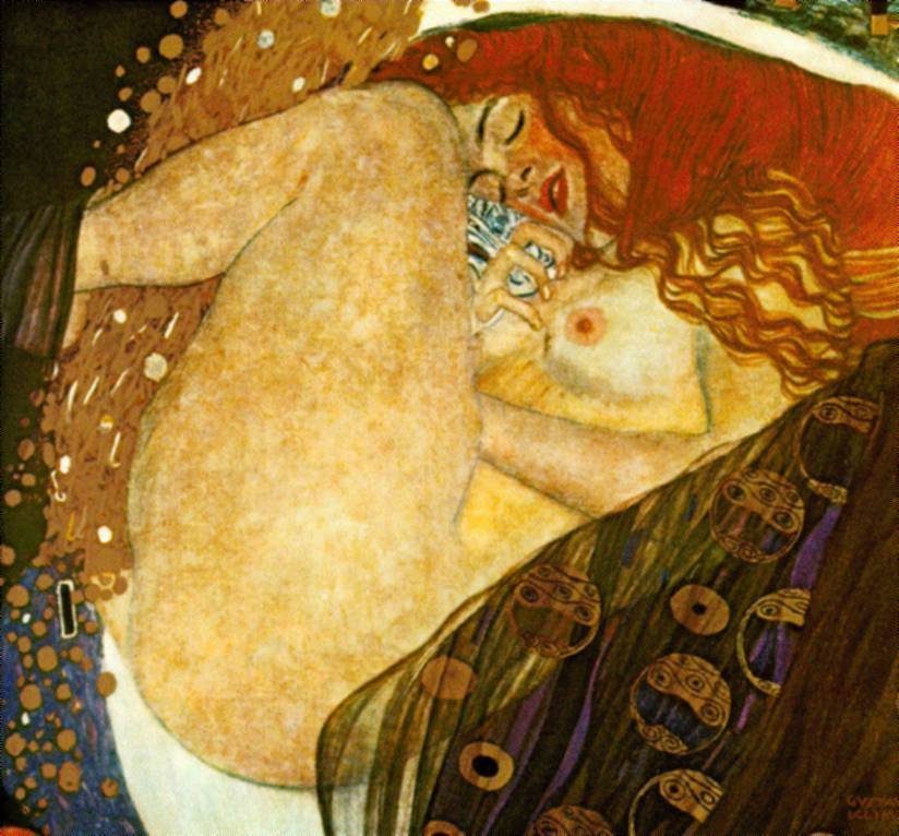 Danaë hand-painted oil reproduction