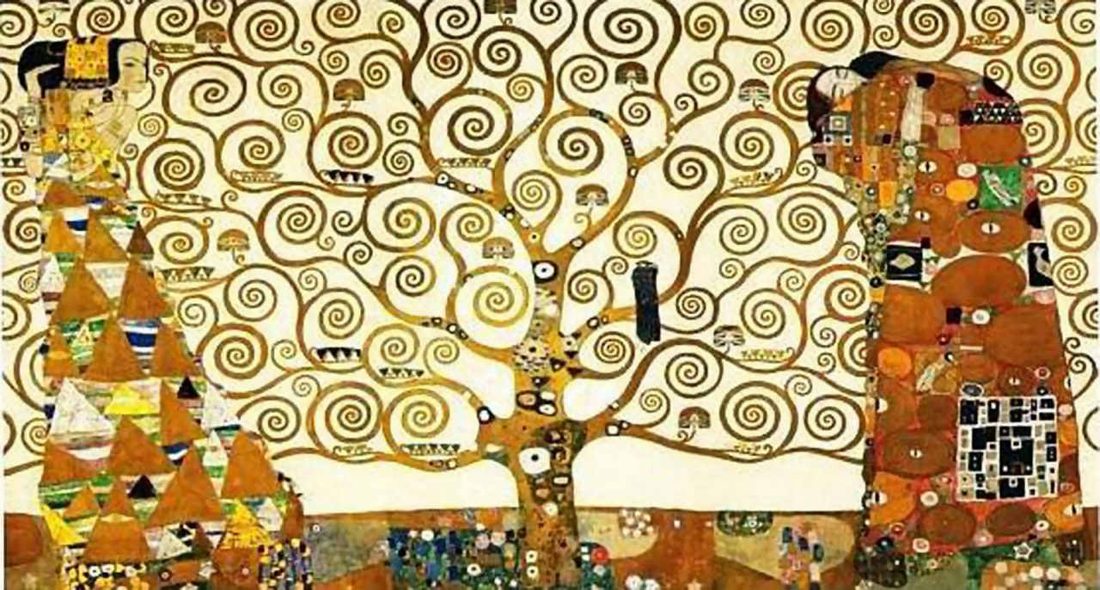 The Tree of Life (Stoclet Frieze) hand-painted oil reproduction