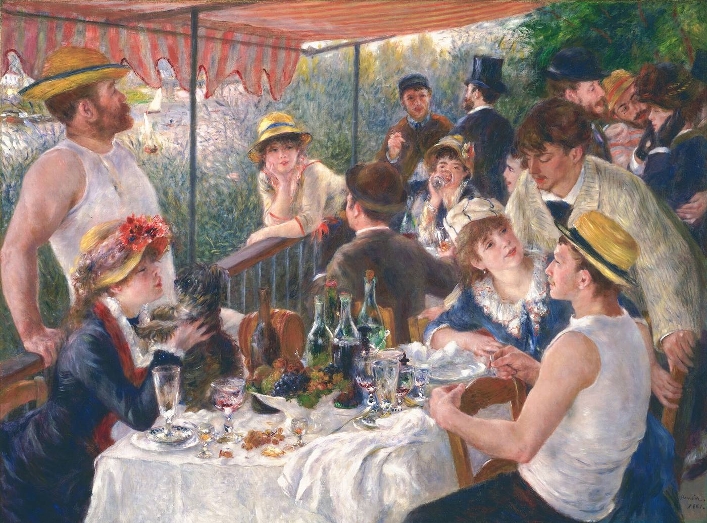 Hand-painted Renoir Luncheon of the Boating Party oil reproduction