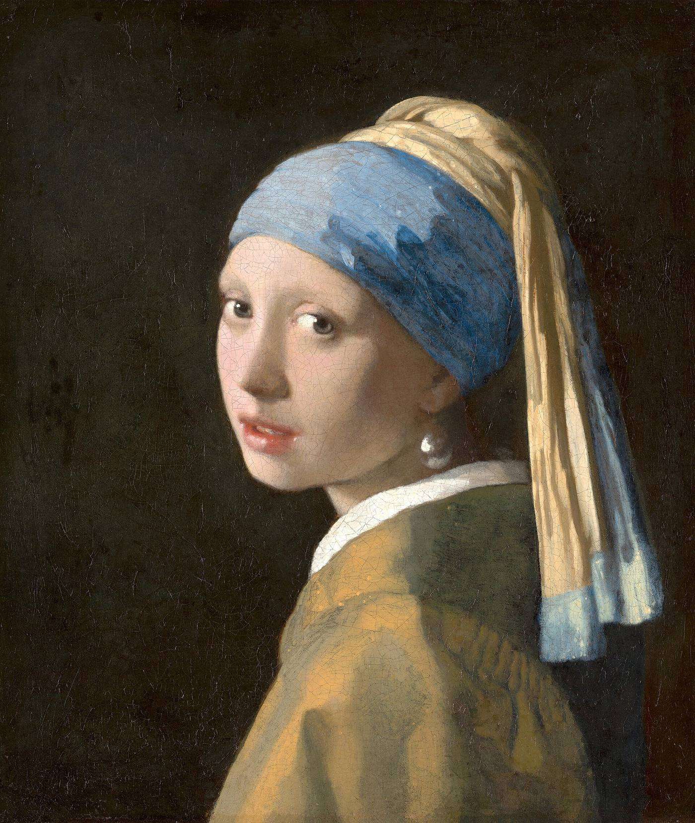 Hand-painted Vermeer Girl with a Pearl Earring oil reproduction