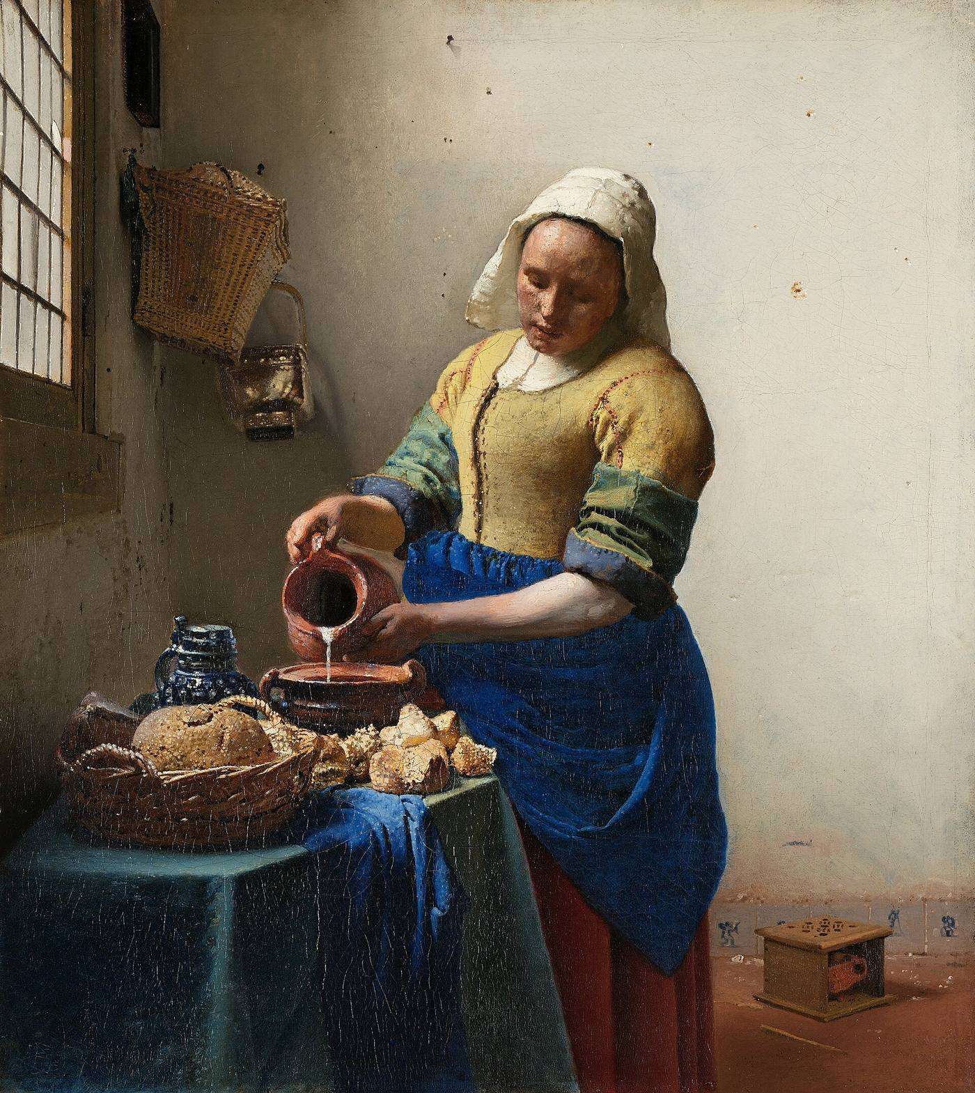 Hand-painted Vermeer The Milkmaid oil reproduction